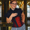 Burgundy Iridescent Curvy Corset
