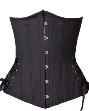 Black Cashmere Long Hourglass Corset