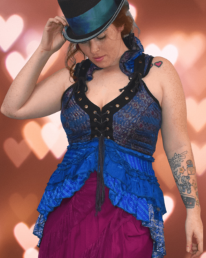 Tail Vest Brocade Overbust
