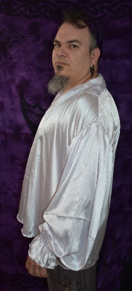 Men's Satin Pirate Poet Shirt