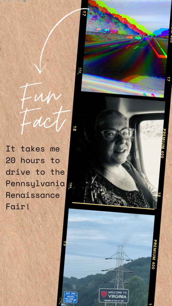 (post) Driving to the PA Renaissance Fair