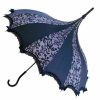 Gray & Black Vine Parasol / Umbrella